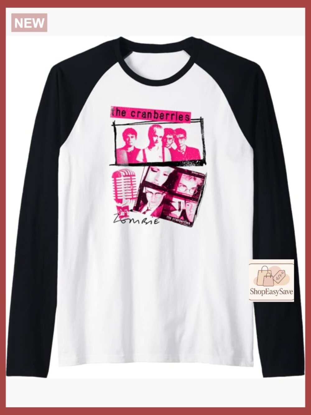 Vintage Band Raglan Baseball Tee Retro Y2K Graphic Casual Lightweight